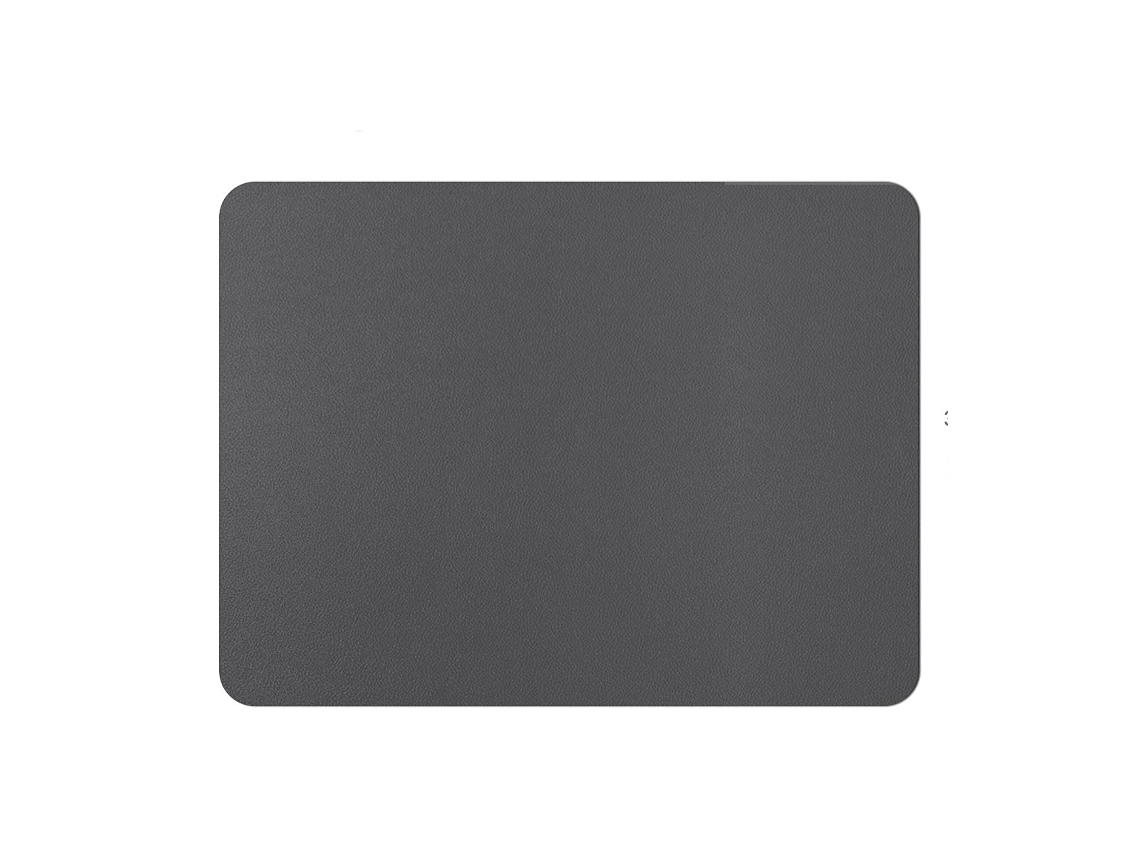 Jogo De 6 Tapetes Para Mesa Em Pvc, Laváveis, Cor Cinza Escuro