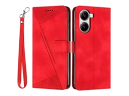 Capa De Couro Com Estampa Triangular Para Xiaomi Redmi Turbo 4 5g/poco X7 Pro 5g