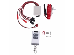 Guindaste De Metal Para Carro Rc 1/10 Com Controle Remoto Para D90 D110 Scx10 90046 Vermelho