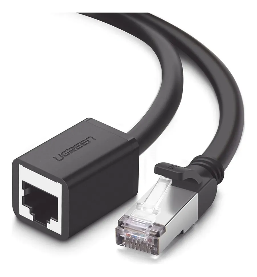 Cabo De Extensão Ugreen Cat6 Rj45 F/utp Macho Para Fêmea 2m 1000mbpsvayotoy