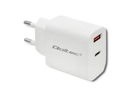 Carregador de Parede QOLTEC 18w Usb Tipo C Pd para Celulares com Carregamento Rápido