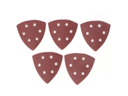 100pcs Lixa Triangular Com 6 Buracos Alumina 120 Para Lixadeira Elétrica Polidor Aritmético Madeira Metal
