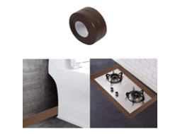 Fita de vedação para chuveiro (330 x 3,8 cm), fita de silicone para banheiro, fita adesiva para cantos de cozinha e banheiro, marrom