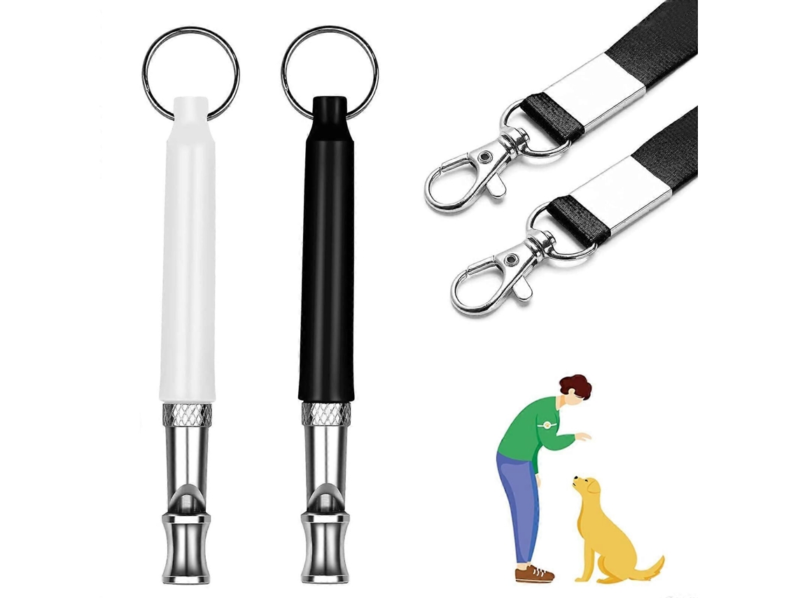 Apito Ultrassônico para Cães, de Chamada, com 2 Cordões, Antilatido, Alto e Longo a Lcance, Treinamen GOKOCO
