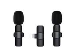 Microfones De Lapela Sem Fio Para Iphone Ipad, Plug Play Aquaforge