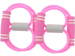Faixas Elásticas Galpada Respiráveis E Antiderrapantes Para Treino Em Casa, 2-unidades, Formato De 8, Rosa