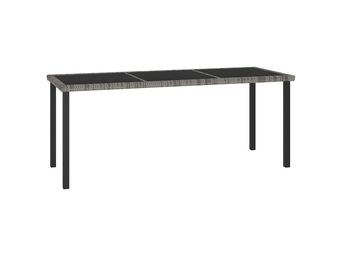 Garden Dining Table, Garden Dining Tables Vidaxl Cinzeto Rattan / Vime (180 X 70 X 73 Cm)
