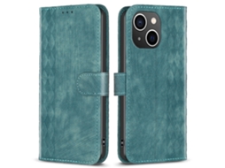 Capa Quedas Para Iphone 14 Plus Pele Sintética Verde