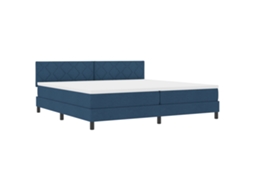 Conjunto 1 Cama Box Vidaxl Azul-marinho Tecido (200 X 200 Cm)
