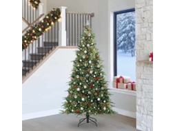 Vidaxl Árvore De Natal Articulada Artificial Verde 240 Cm Pe E Pvc