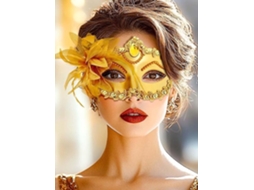(1 Peça) Máscara Facial 2d De Halloween, Máscara De Tigre Yasha Tengu, Lobo Nue, Festa, Traje De Performance, Adereços, Cosplay