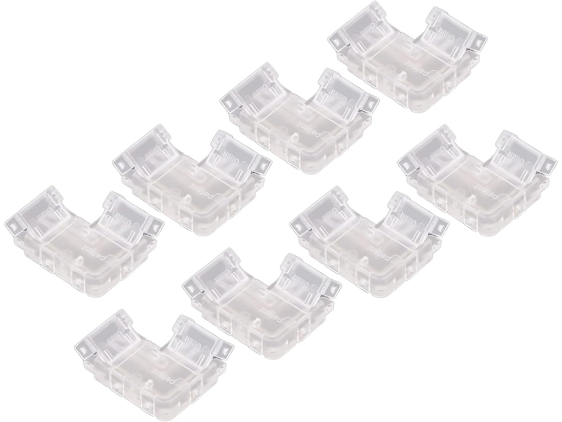 Conector Cob De 2 Pinos, Design Durável Em Formato L, Conectores 8 Mm