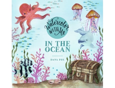 Livro watercolor with me de dana fox (inglês)