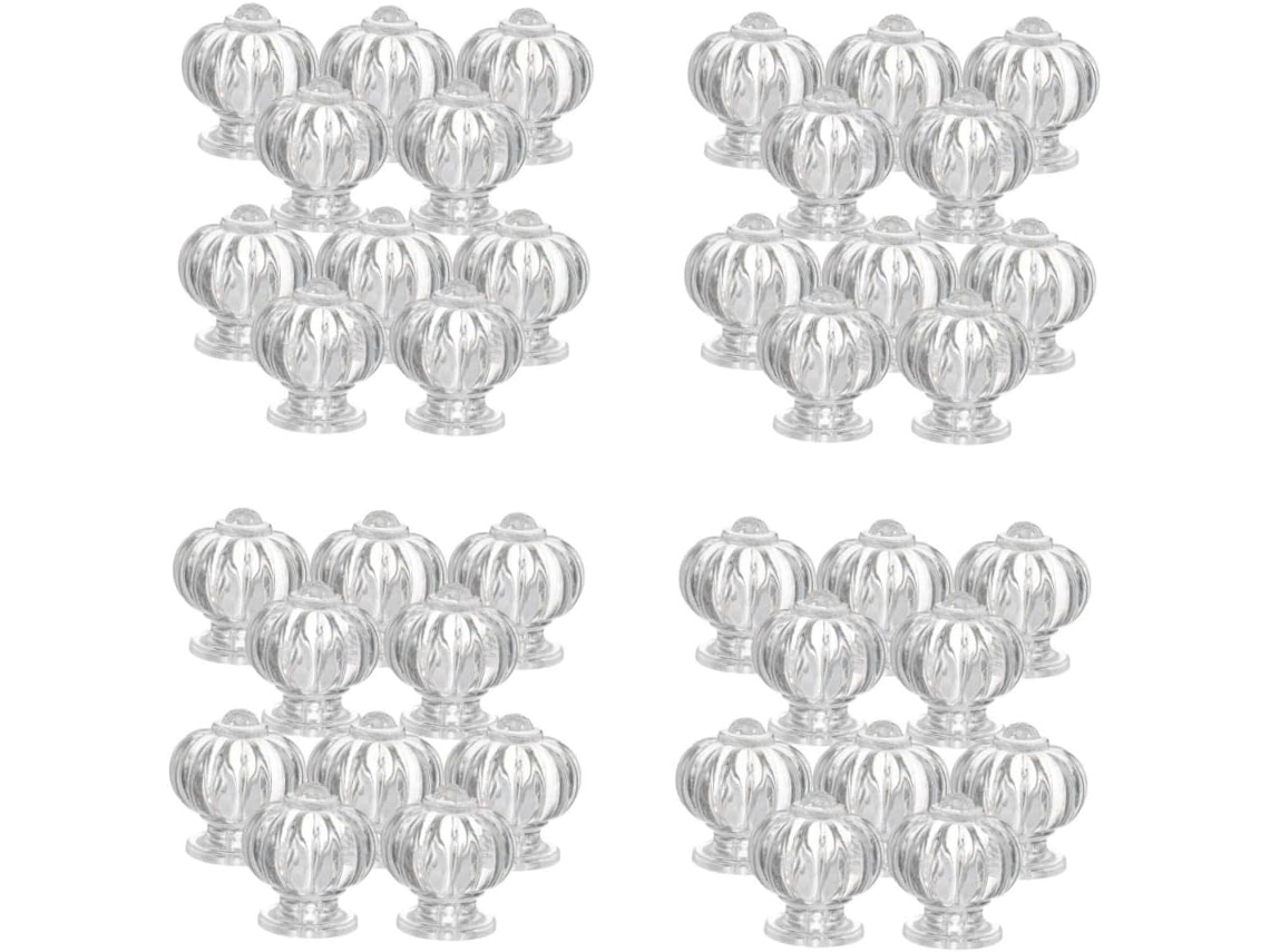 Conjunto De 40 Puxadores Modernos Em Formato Coroa Para Armários Cozinha, Cômodas E Closets