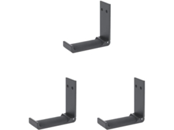 Lote De 3 Crochês Flexíveis Em Aliança De Metal Para Capacete De Jogo, Preto, Estilo B