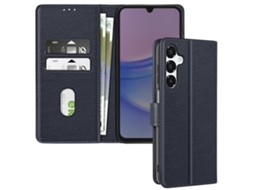 Capa Aba Vídeo Válvula Para Samsung Galaxy A16 Ushion Pele Azul