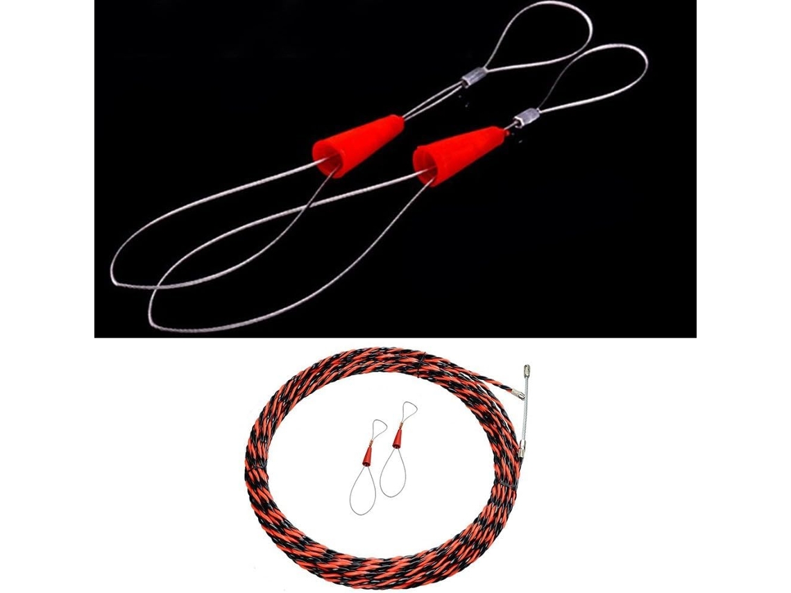 Puxador De Cabos Fibra Vidro 5mm, Ferramenta Para Passar Fios Eletricista, Acesso