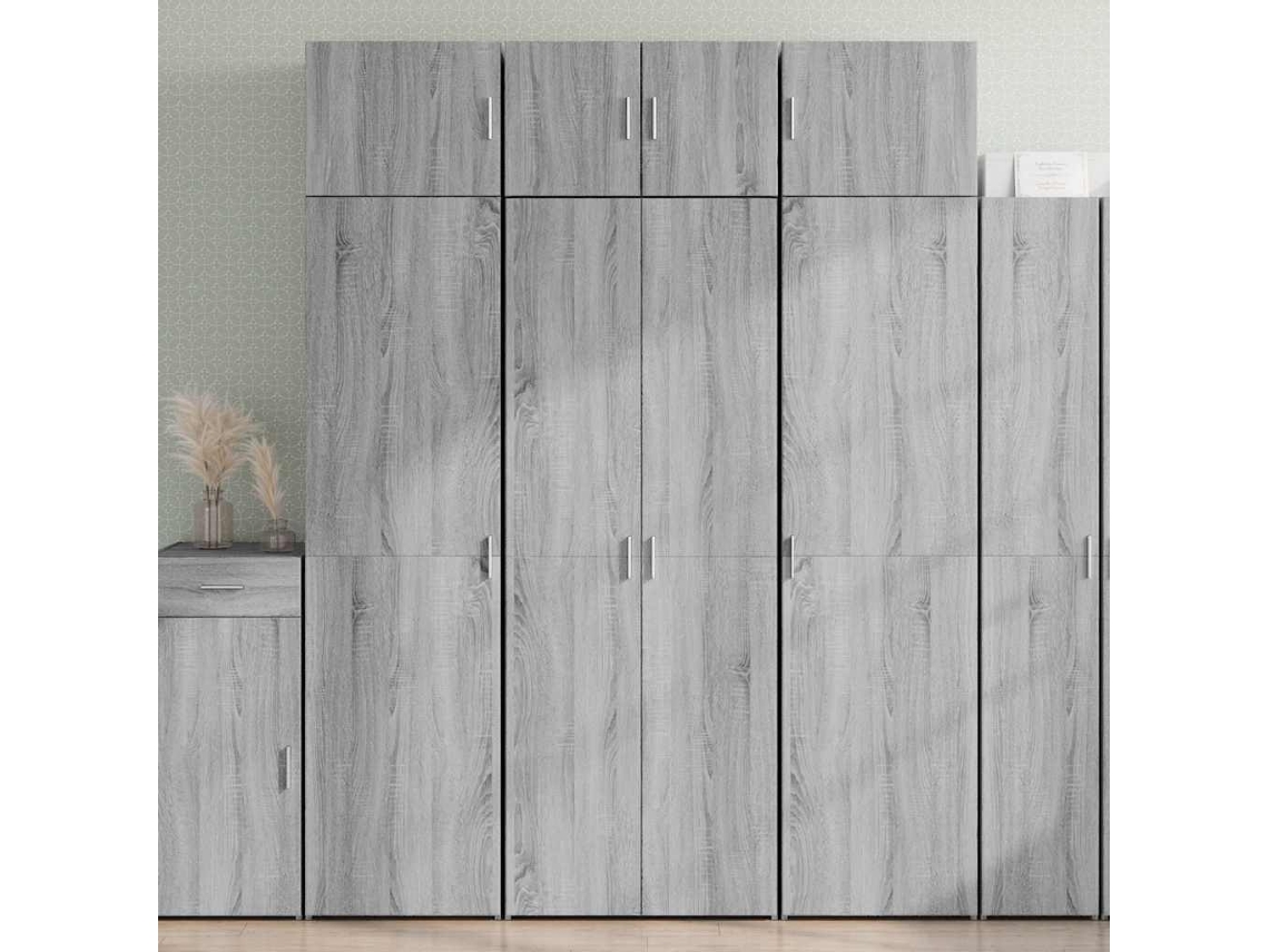 Vidaxl Armário Alto 70x42,5x185 Cm Derivados Madeira Cinzento Sonoma