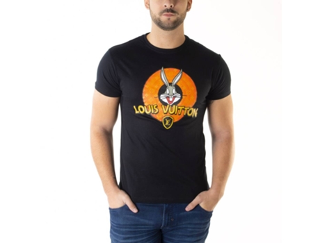 T-Shirt de Homem FUCK YOUR FAKE Sapatos Tecido Preto (XS)