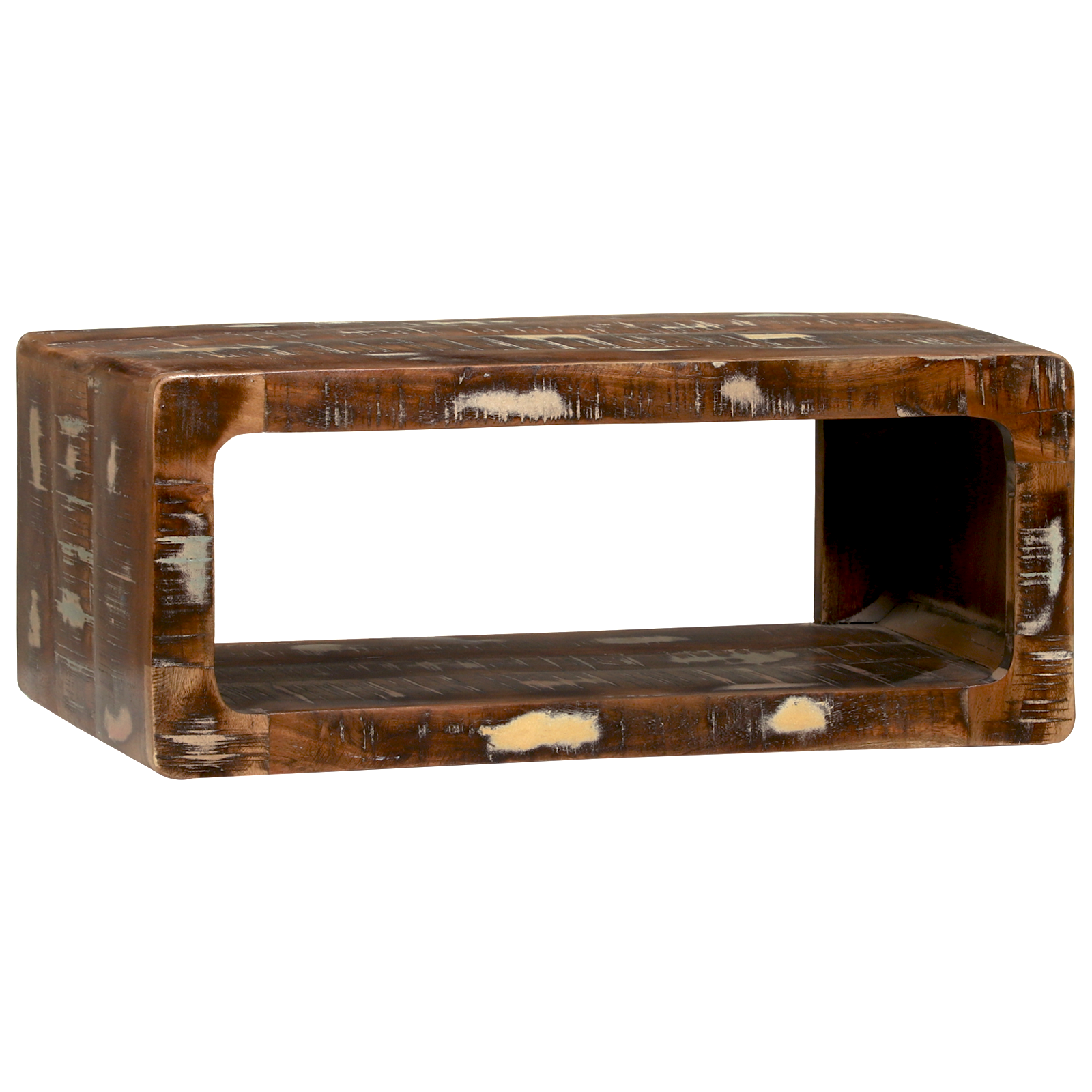Conjunto 1 Gabinete Para Tv Vidaxl Multicolorido Madeira Recuperada Maciça (60 X 30 X 25 Cm)