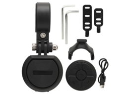 Rebe-claxon Elétrico De Bicicleta Com Carregamento Type C Ajustável 80-130db Com Controle Remoto Para Mtb