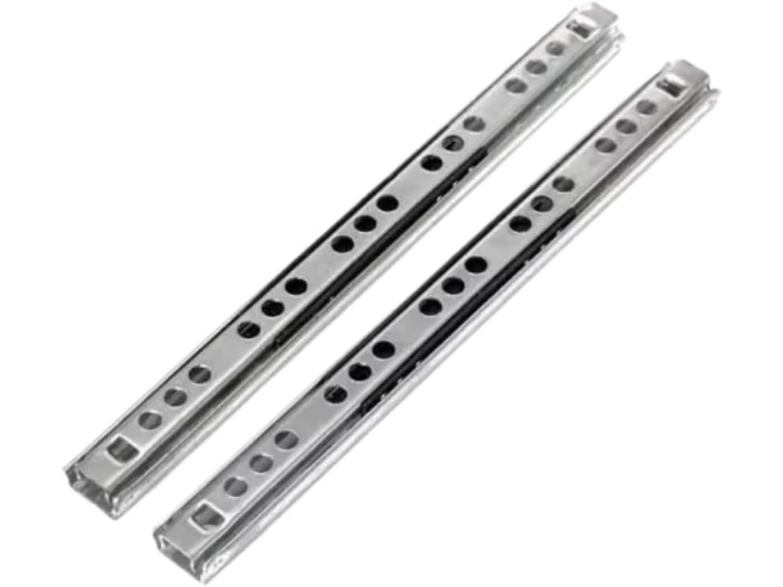 Corrediça Para Gaveta, Guia De Esferas Micro, Duas Seções, Trilho Dobrável De Aço 17mm Largura, Ferragens Para Móveis