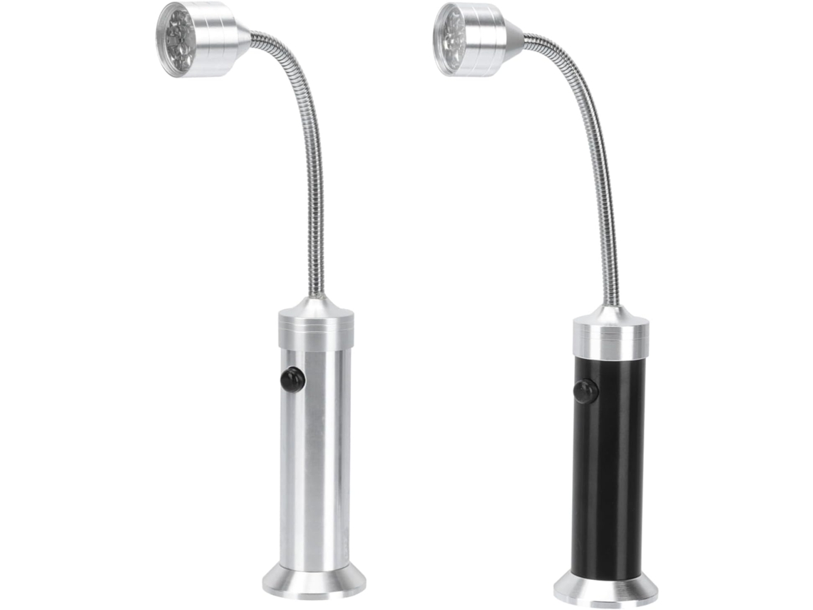 Conjunto De 2 Luzes Led Flexíveis Para Churrasco, Para Uso Externo, Tocha Com Base.