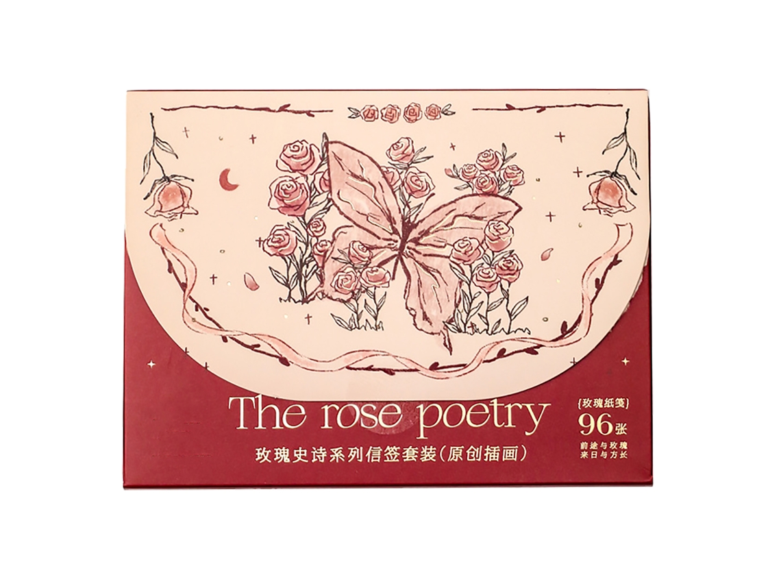 Papel de Papelería Romántico Vintage Con Botánicos Y Flores Únicas para Cartas Y Bendiciones