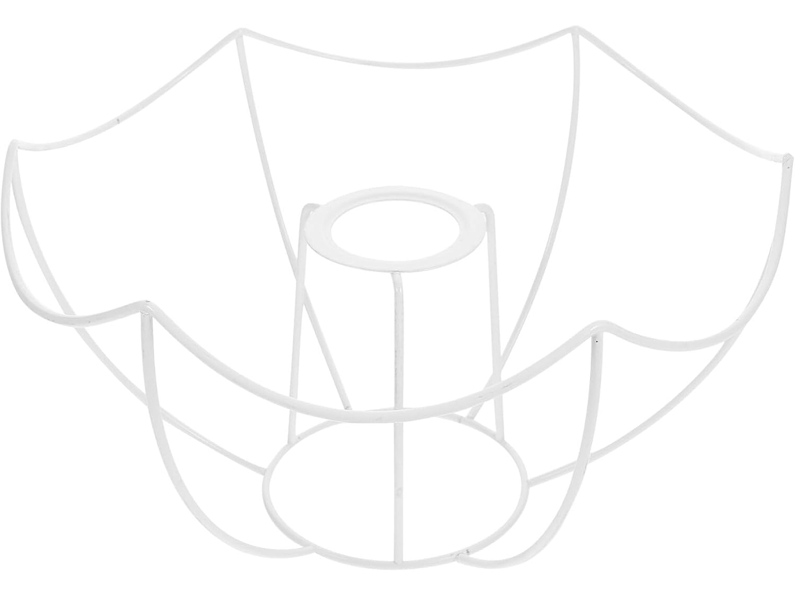 Suporte para Luminária de Mesa, Versátil e Resistente, em Folha de Flandres, Compatível com Soquete E27 para Lâmpadas Semicirculares. SFUSHOS