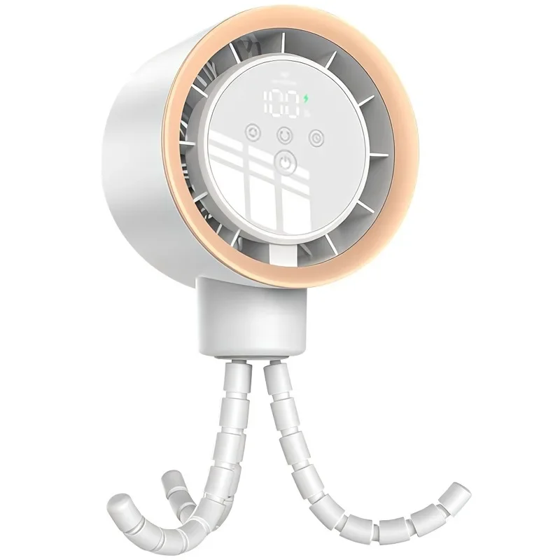 Ventilador Polvo MDUG, 100 velocidades, visor digital, carrinho bebê