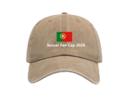 Boné Portugal ZYBLSSBB, 2026, verde escuro lavado, ajustável