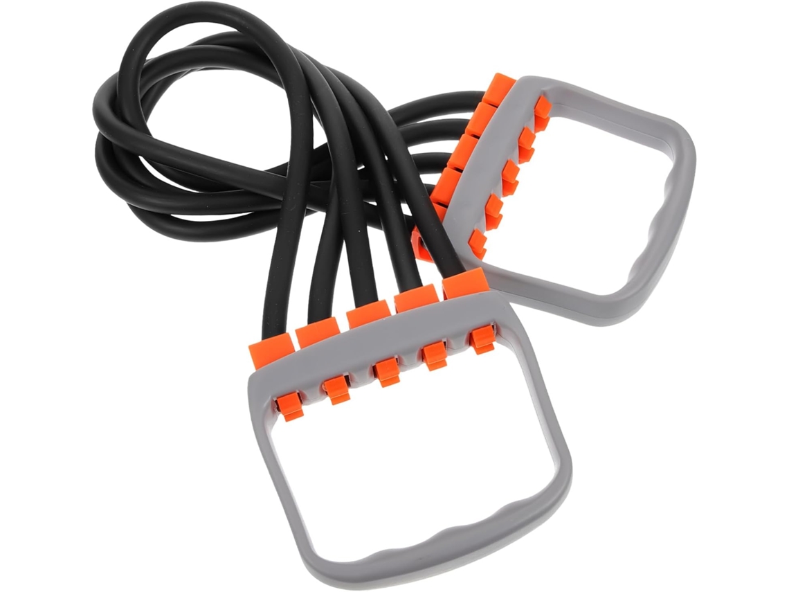 Faixa Elástica De Resistência Portátil Com Alça Antiderrapante Para Exercícios Braço E Peito, Feita Material