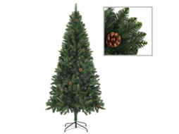 Árvore de natal VIDAXL Verde PVC; Ferro (180 cm)