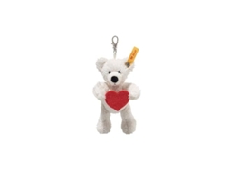 Chaveiro De Pelúcia Steiff Lotte Branco 12 Cm Amor
