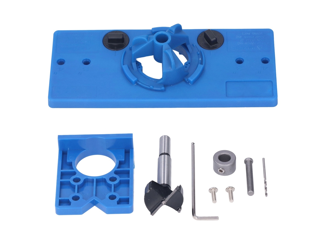 35mm Conjunto de Furo com Guia de Perfuração Localizador para Hinge Carpintaria Boring Punching