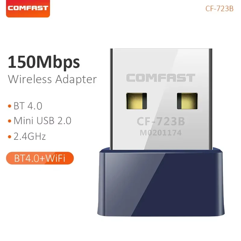 Adaptador Usb Sem Fio Wi-fi Dongle Receptor De Rede Bluetooth