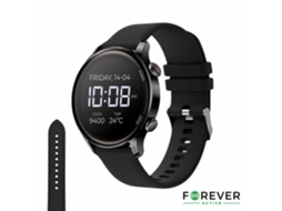 Smartwatch Multifunções P/ Android Ios Preto FOREVER