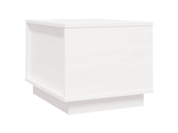 Mesa de centro MAISON EXCLUSIVE Madeira de Pinho Maciça Branco 40x50x35 cm