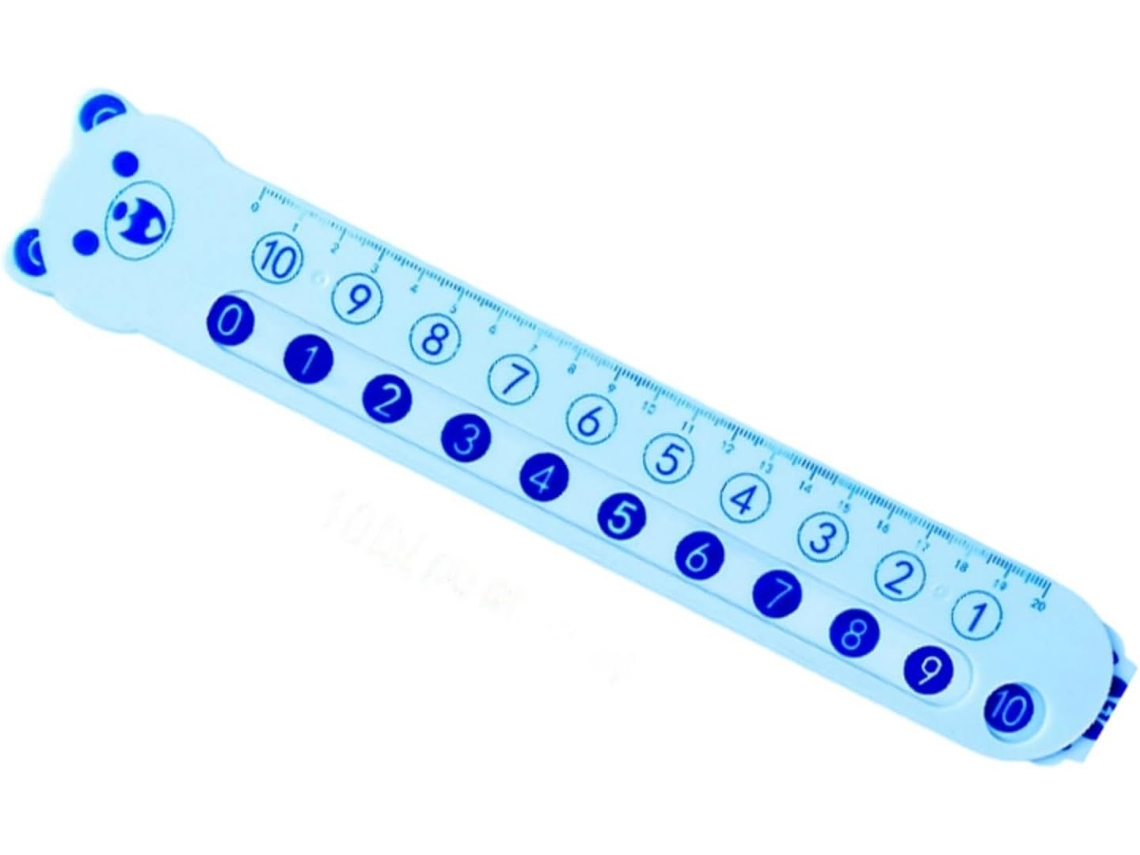 Régua Multifuncional Para Aprendizagem Matemática, Ferramenta Educacional Em Abs Para Decomposição De Adição E Subtração