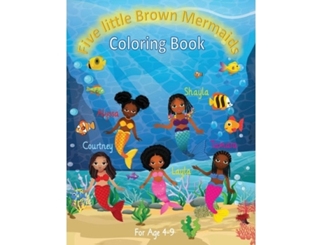 Livro Five Little Brown Mermaids De Janet J Jones (inglês)