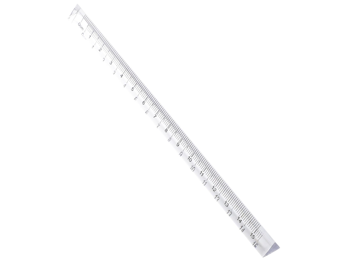 Conjunto de 8 réguas triangulares transparentes Iplusmile para design e arquitetura, réguas métricas duráveis e leves para