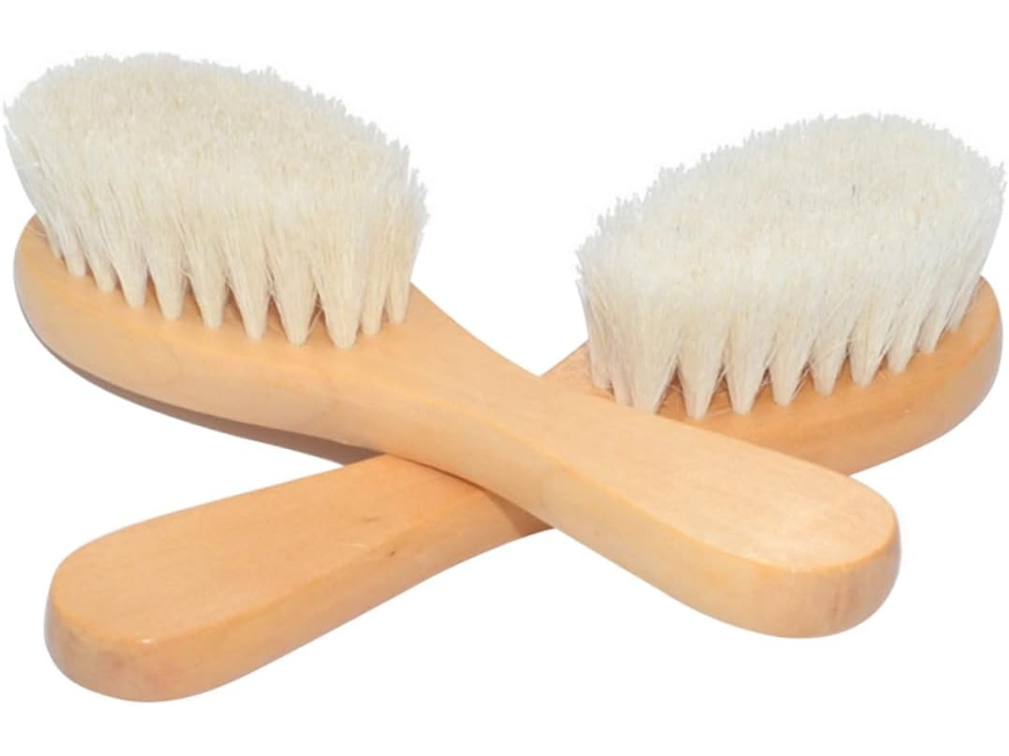 Escova De Banho Madeira Homoyoyo Para Bebês, Escova De Massagem Corporal E Para As Costas Limpeza Profunda
