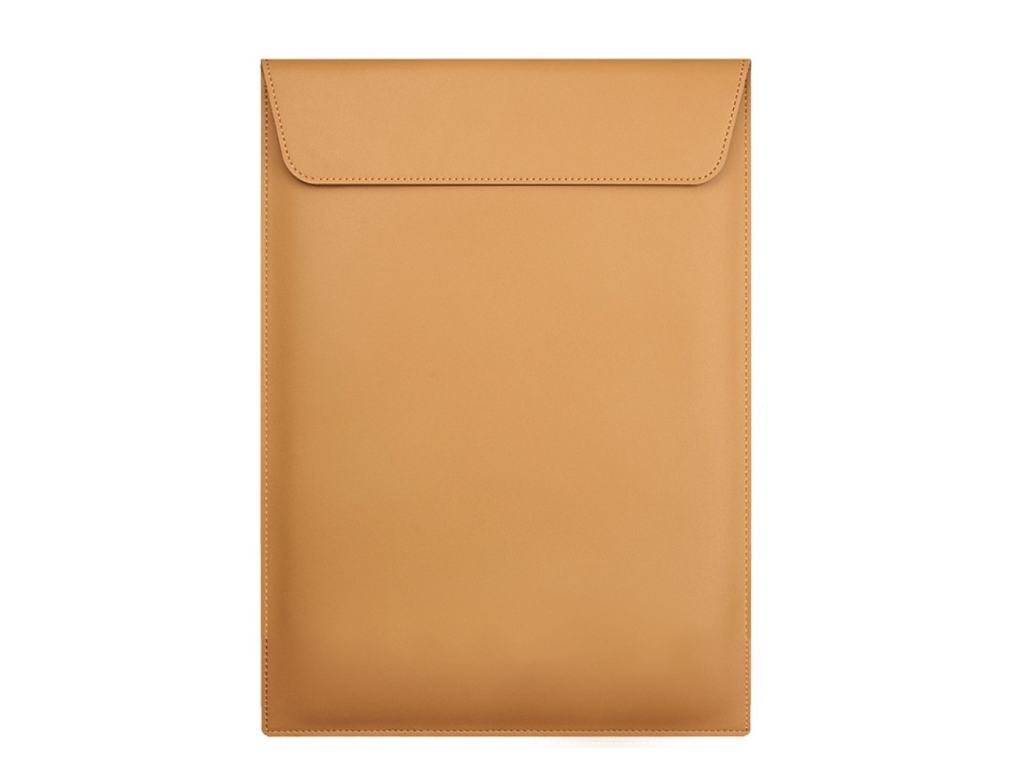2026zentro-capa Envelope De Couro Pu Para Laptop 13 Polegadas Estilo Vertical Multifuncional Marrom Para Os X