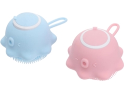 Conjunto De 2 Escovas Banho Para Lavar E Massagear, Ideais Para Peles Sensíveis