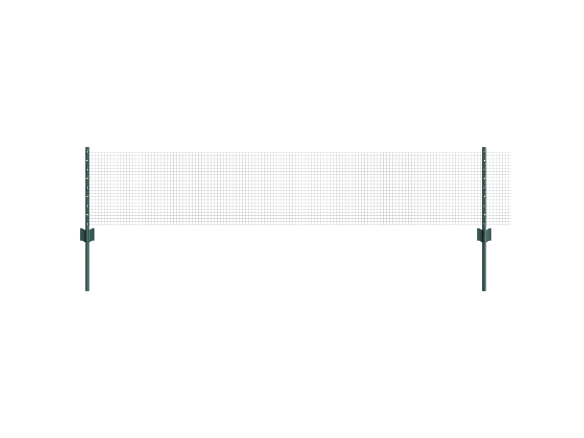 Conjunto 1 Cerca Externa Vidaxl Verde Aço (10 X 0,4 M)