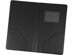 Organizador de Cardápio Homoyoyo em PU Preto para Restaurantes e Bares, Elegante Suporte para Exibição de Vinhos e Cardápios de Vinhos