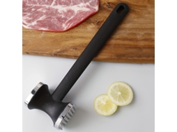 Martelo De Carne Em Aço Inoxidável, Utensílio De Cozinha Ergonômico E Resistente Com Borda Serrilhada