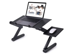 Mesa Portátil De Alumínio Para Laptop, Dobrável, Com Ventilador Resfriamento Uso Na Cama E No Sofá, Suporte Ajustável Laptop Desig-aquaforge