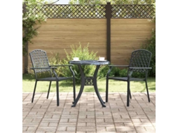 Vidaxl Cadeira De Jardim 2 Unid. Antracite Aço