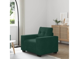 Vidaxl Poltrona De Veludo Verde Escuro 100x78x80 Cm